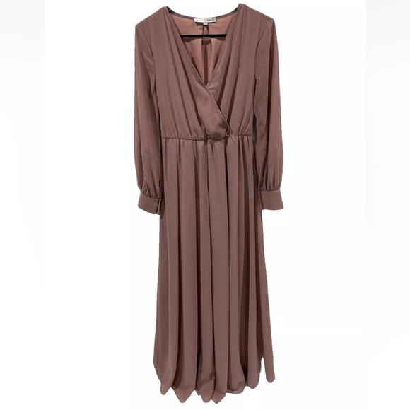 Baltic Born Lydia Maxi Dress in Blush Dusty Pink Size Small Lined - Picture 1 of 8